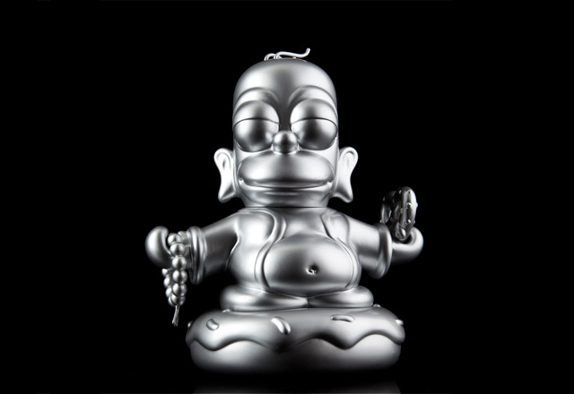 simpsons silver homer buddha