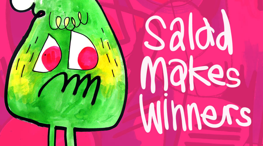 Jon Burgerman Salad Makes Winners