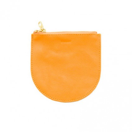 Tangerine Leather Pouch from BAGGU®.