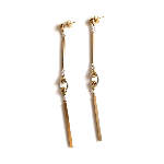 Industrial Gold Earrings from Alynne Lavigne.
