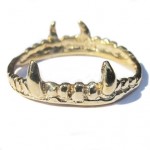 Vampire Crown Gold Ring from VERAMEAT.