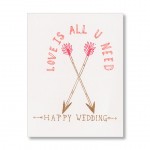 Love Is All You Need Wedding Card