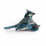 Porcelain Mutant Bird Ornament from Julie Moon (Blue Jay).