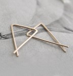 Teepee Gold Earrings from Erica Weiner Jewelry.