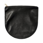 Medium Black Leather Pouch from BAGGU®.