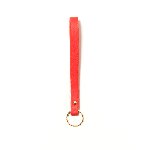 Poppy Red Leather Loop Keychains from Baggu.