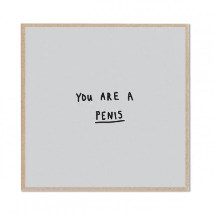 Penis Card from Lazy Oaf.