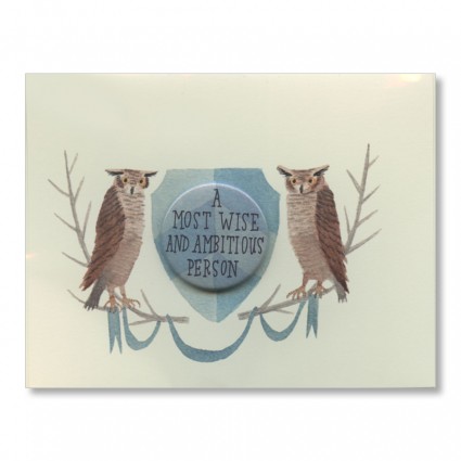 Owl Graduation Card from The Regional Assembly of Text.