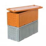 Orange Cargo Container