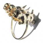 Puppy Love Gold Ring from VERAMEAT.