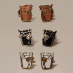Enamel Horse Earrings Set