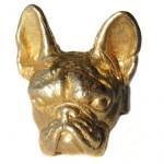 Gold French Bulldog Ring