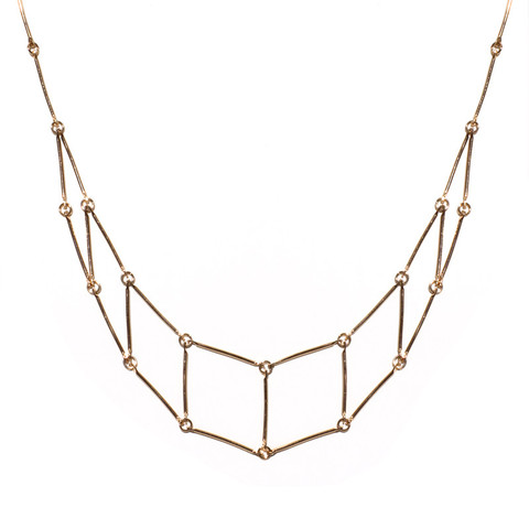 Alynne Lavigne Small 8-Square Necklace (Gold)