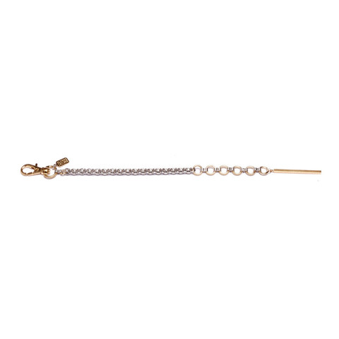 Alynne Lavigne Rope Bracelet (Rhodium with Gold Detail)