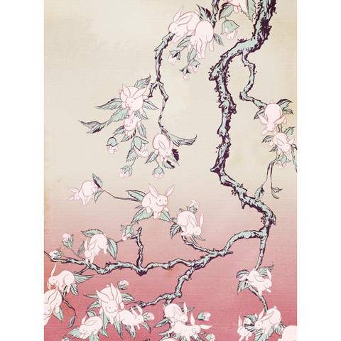 Kozyndan Bunny Blossoms Print