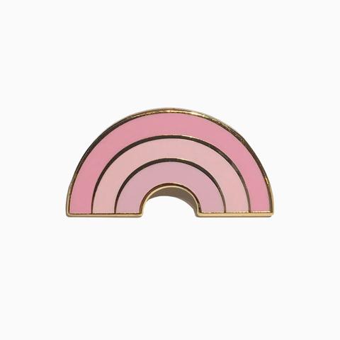 Mono Rainbow Lapel Pin (Pink)