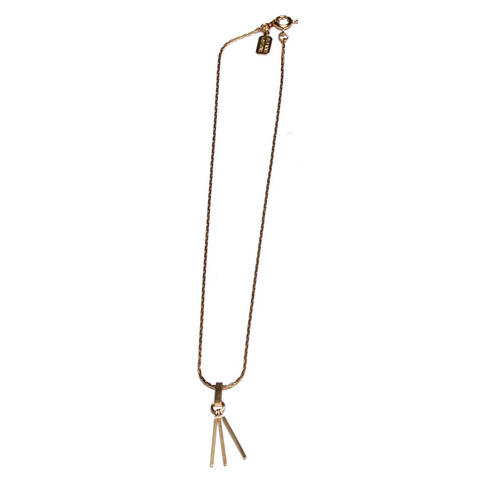 Alynne Lavigne Single Tassel Necklace (Gold)