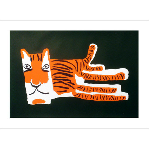 Team Macho Tiger Silkscreen Print