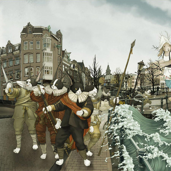 Kozyndan The Flooding of the Prinsengracht Print