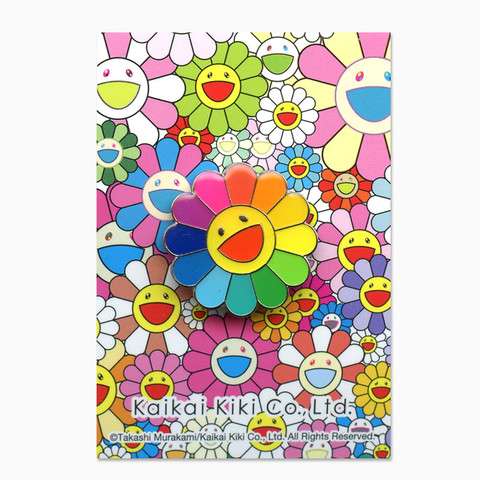 Takashi Murakami Rainbow Flower Lapel Pin