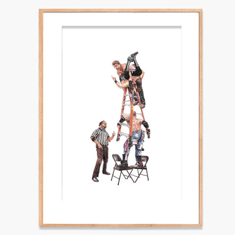 Patrick Krzyzanowski A Pin Atop a Ladder Print