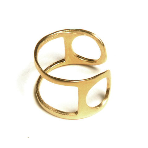 Alynne Lavigne Double Line Ring (Gold)