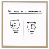 Lazy Oaf The World As I Understand It Card