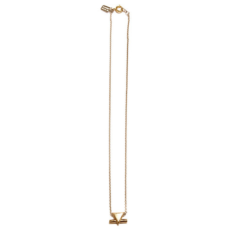 Alynne Lavigne Triangle Bar Necklace (Gold)