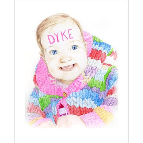 Team Macho Baby Dyke Archival Print