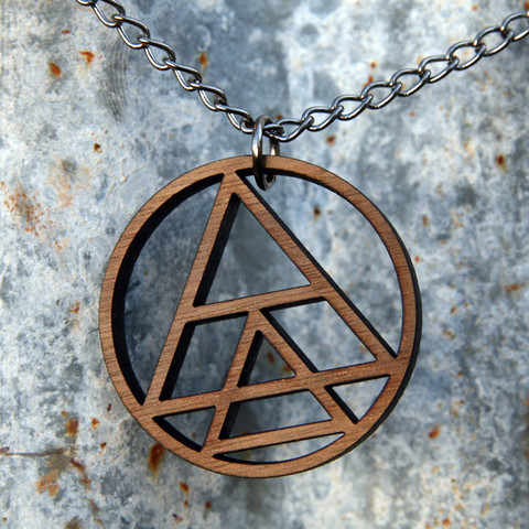 We Kill You Geometry Necklace